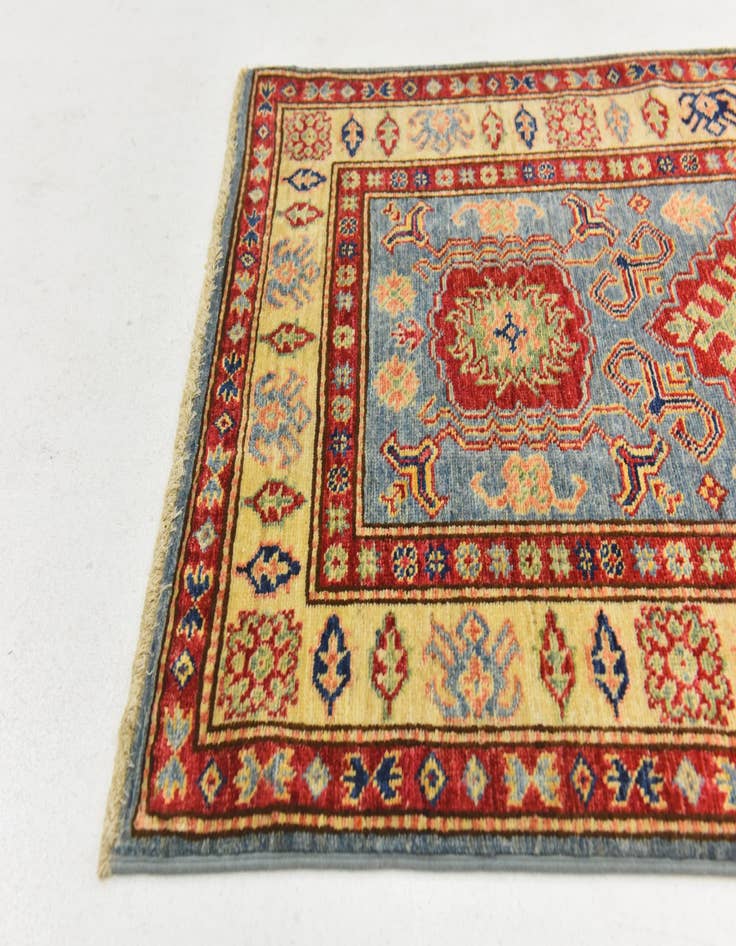 Detail image of  2' 8 x 4'  Hand Knotted Kazak Oriental Rug