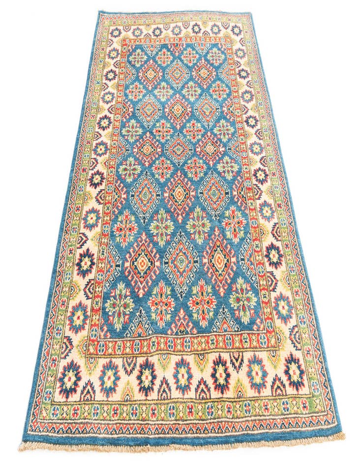 Detail image of  4' x 6' 2  Hand Knotted Kazak Rug