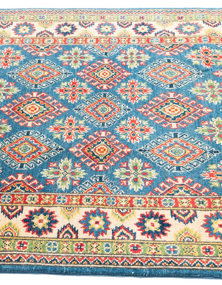 Detail image of  4' x 6' 2  Hand Knotted Kazak Rug