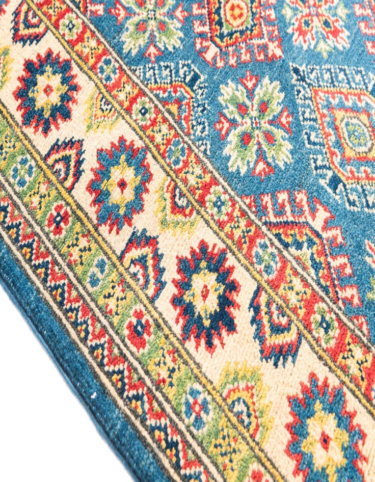 Detail image of  4' x 6' 2  Hand Knotted Kazak Rug