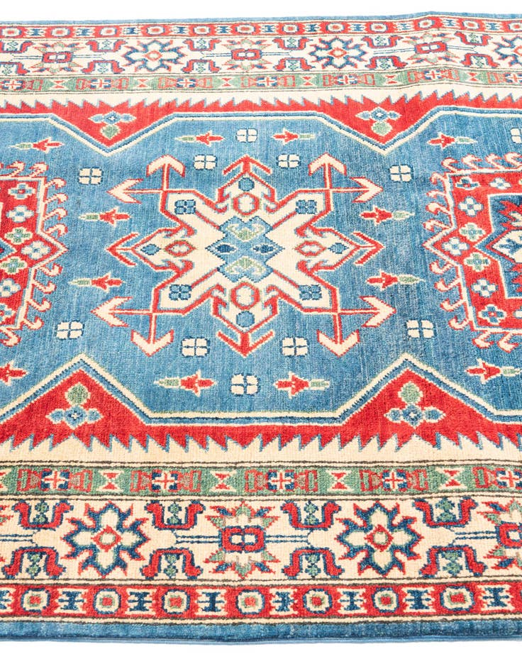 Detail image of  4' x 6'  Hand Knotted Kazak Rug