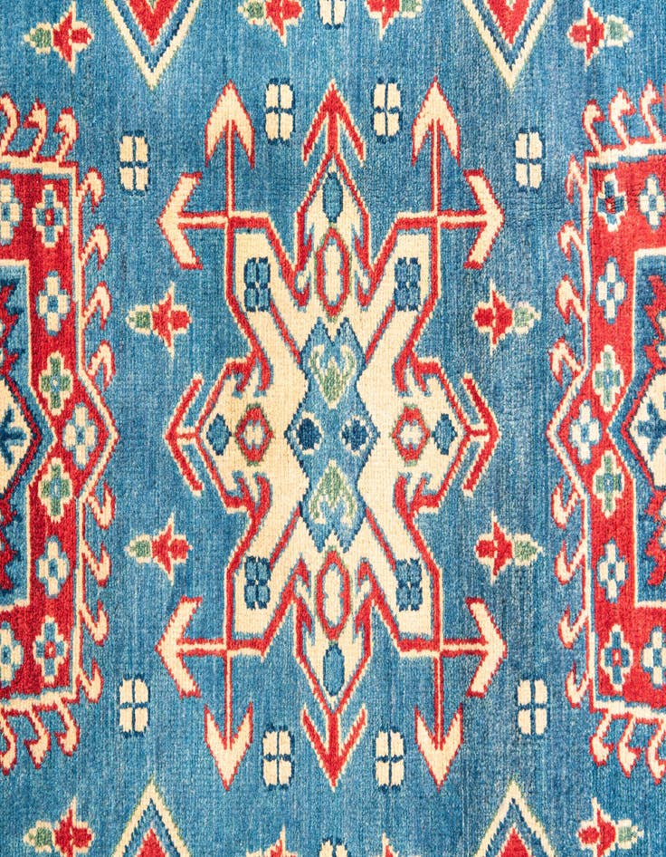 Detail image of  4' x 6'  Hand Knotted Kazak Rug