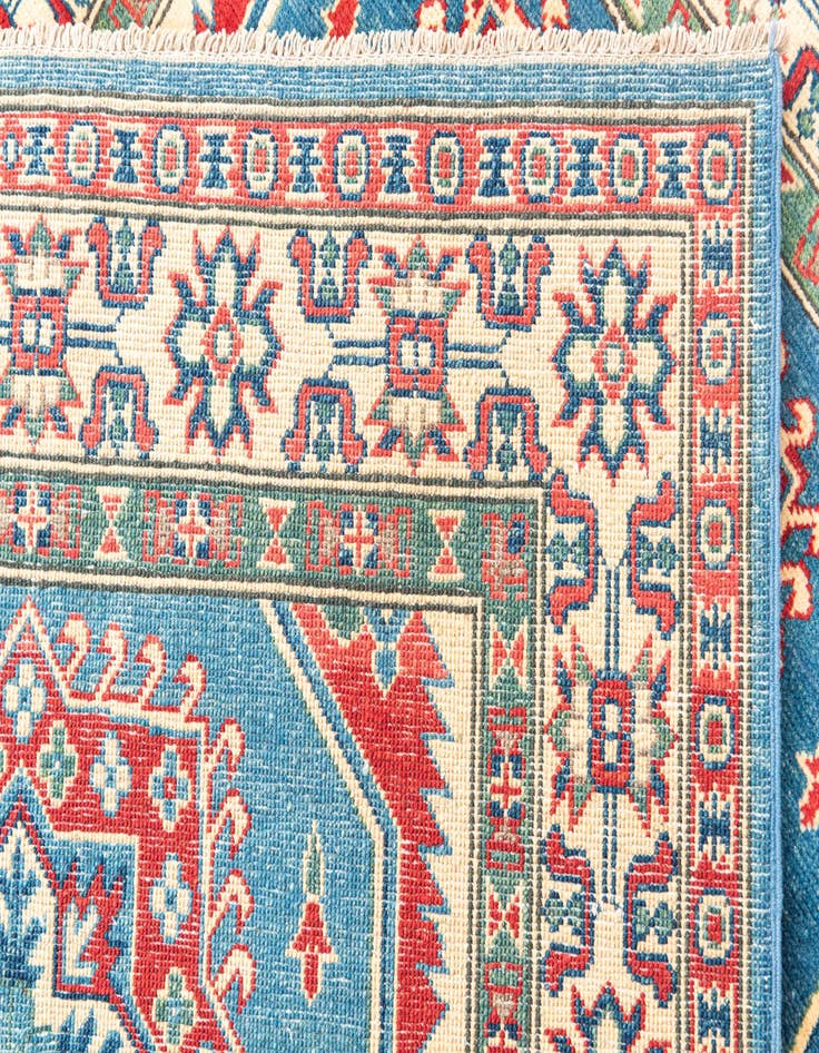 Detail image of  4' x 6'  Hand Knotted Kazak Rug
