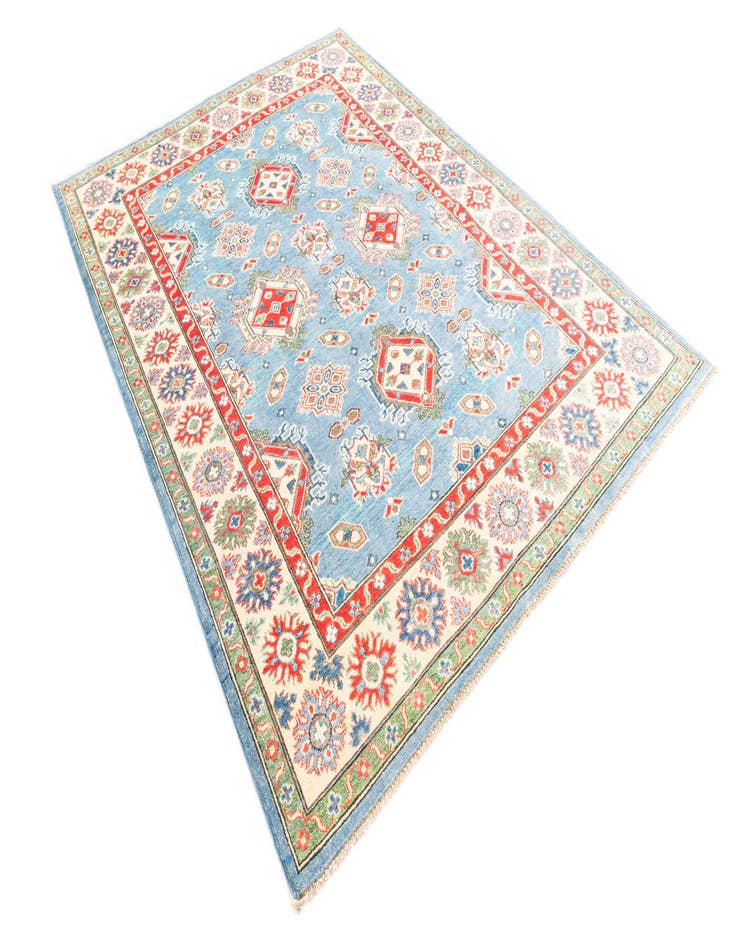 Detail image of  5' 7 x 7' 9  Hand Knotted Kazak Rug