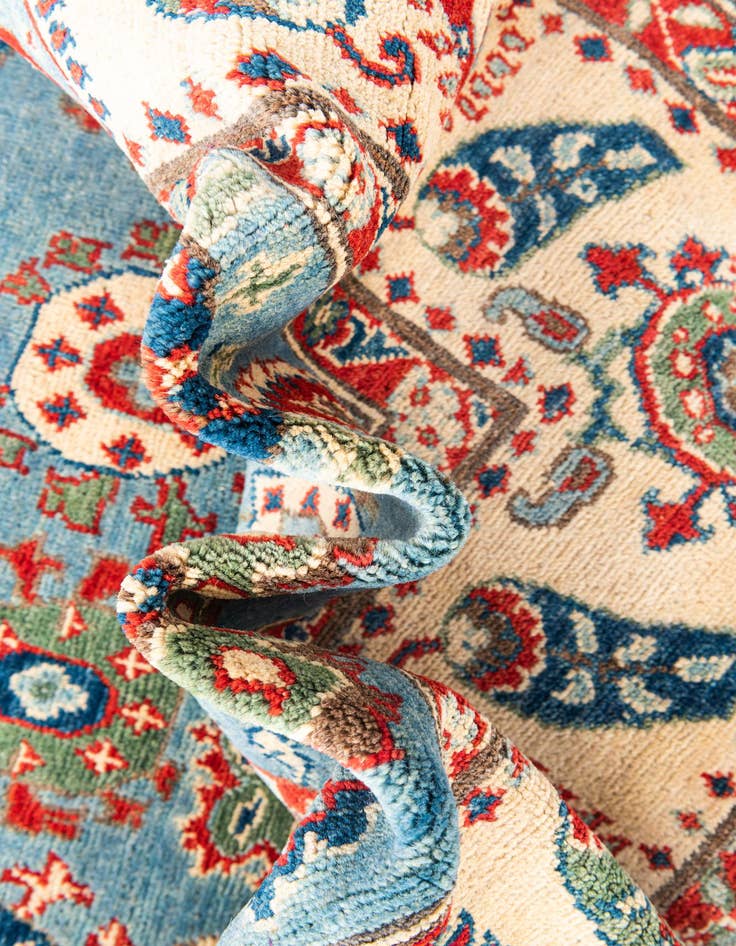 Detail image of  5' 8 x 7' 9  Hand Knotted Kazak Rug
