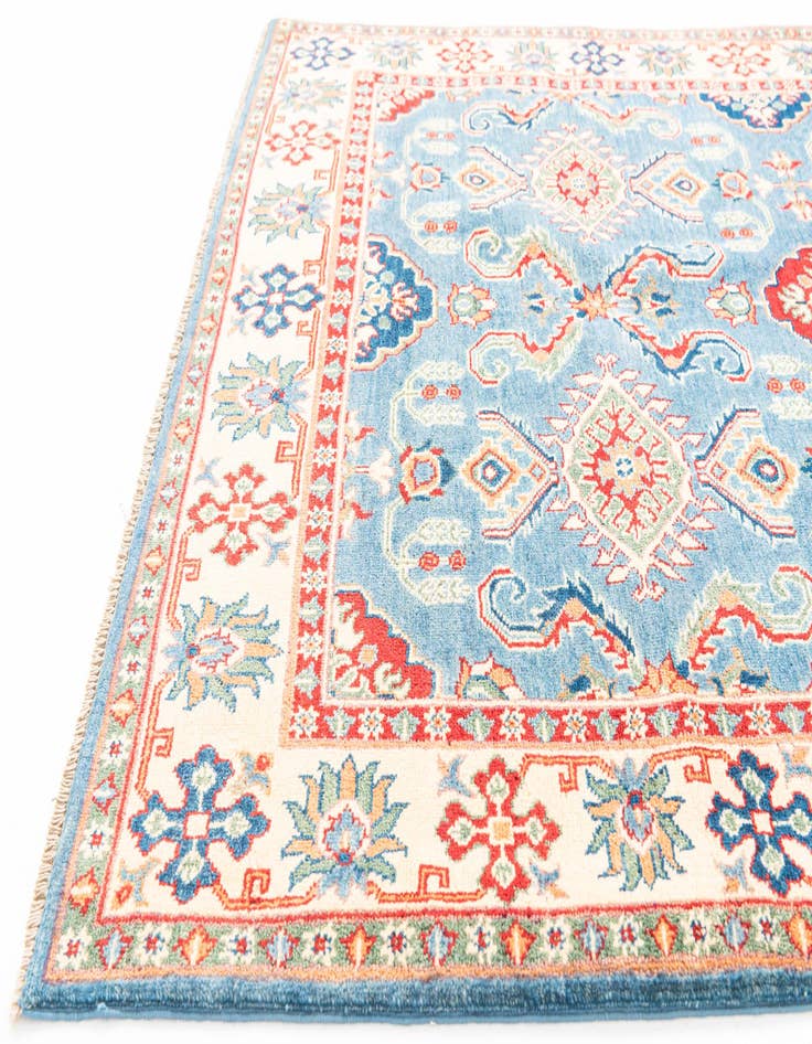 Detail image of  5' x 6' 9  Hand Knotted Kazak Rug