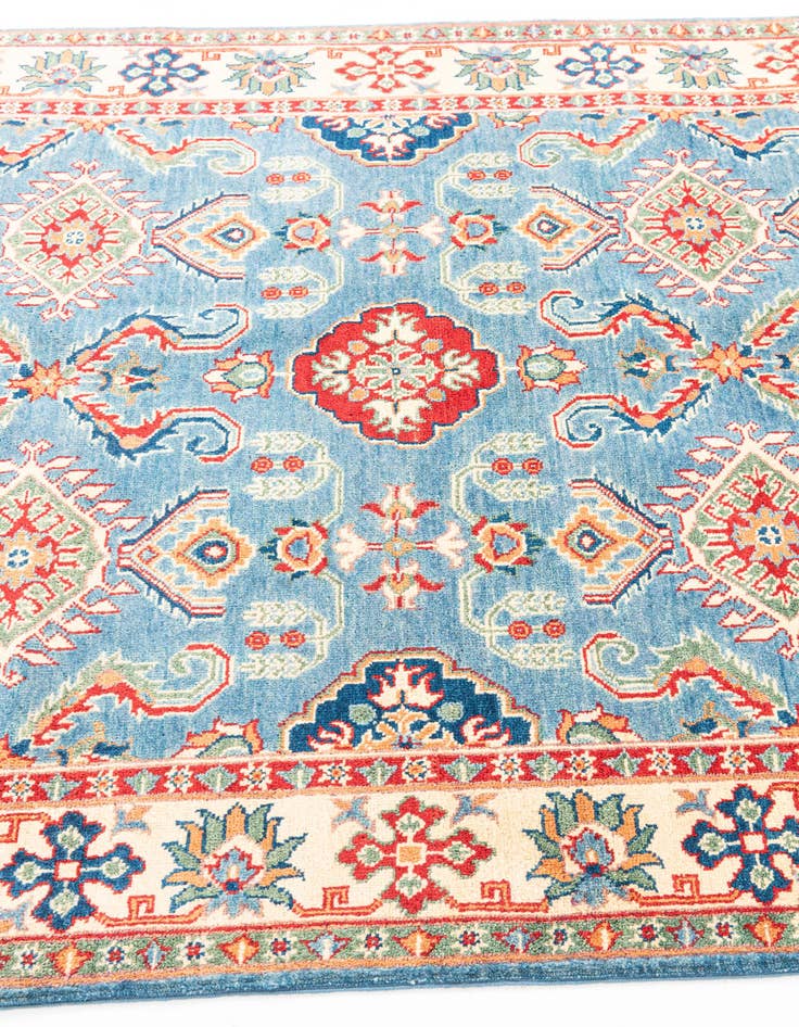 Detail image of  5' x 6' 9  Hand Knotted Kazak Rug