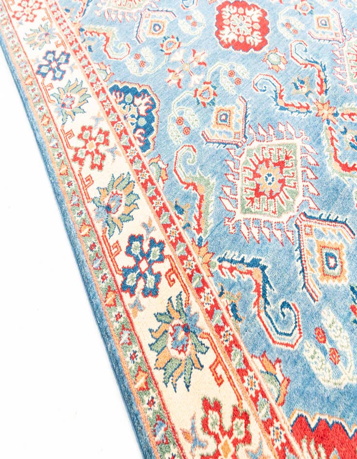 Detail image of  5' x 6' 9  Hand Knotted Kazak Rug