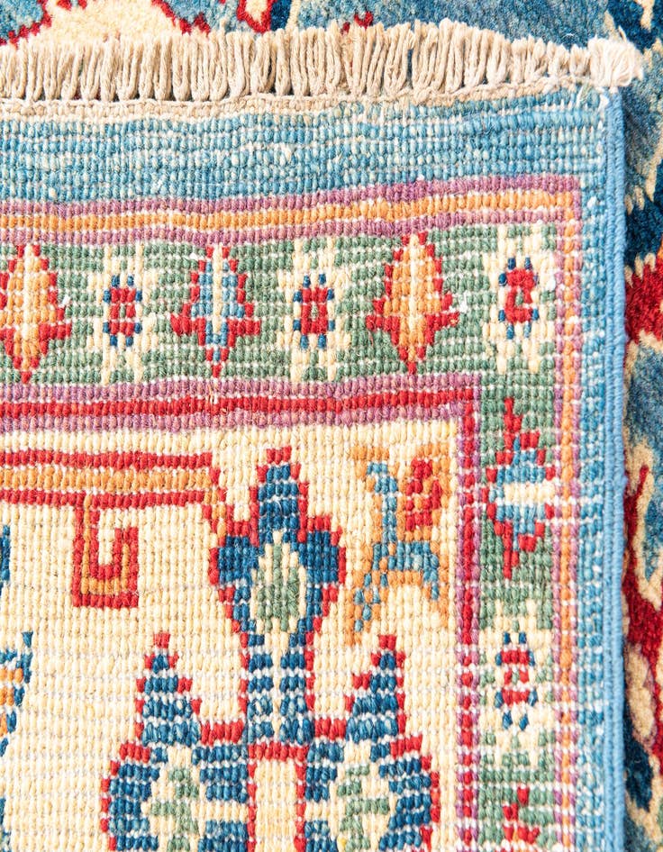 Detail image of  5' x 6' 9  Hand Knotted Kazak Rug