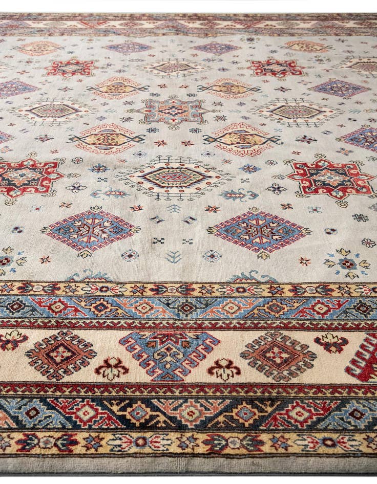 Detail image of  11' 8 x 17' 9  Hand Knotted Kazak Rug