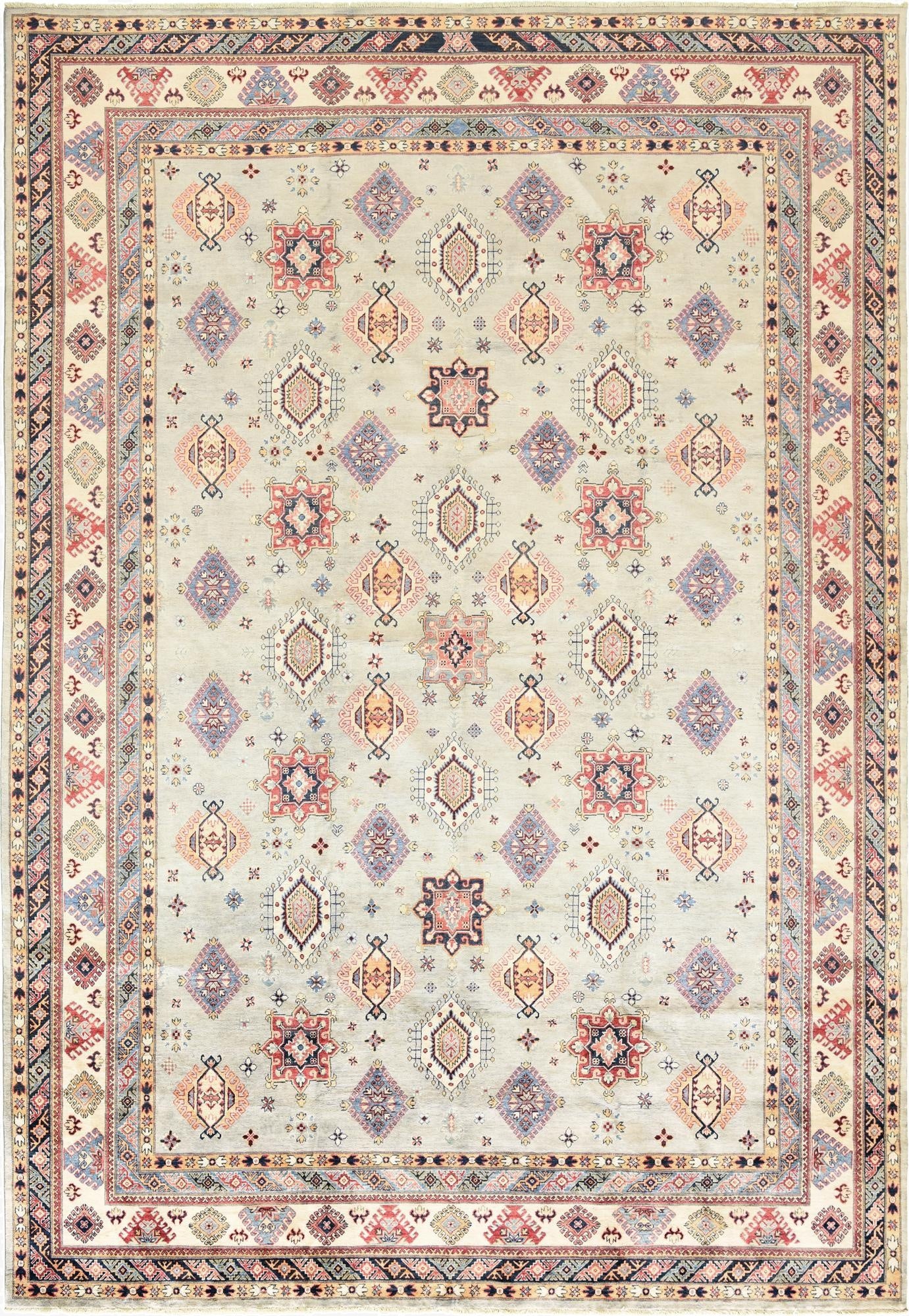  12' x 17' 4  Hand Knotted Kazak Rug