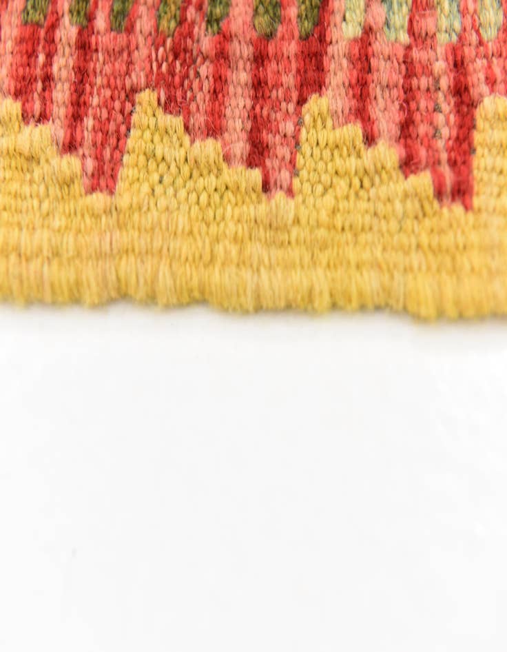 Detail image of  3' 5 x 5' 2  Hand Woven Kilim Maymana Wool Rug