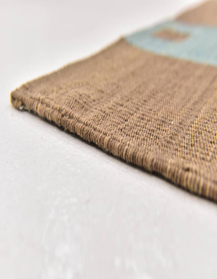 Detail image of  4' 4 x 5' 10  Hand Woven Kilim Modern Wool Rug