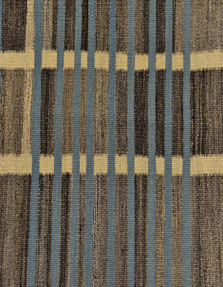 Detail image of  5' 8 x 8'  Hand Woven Kilim Modern Wool Rug