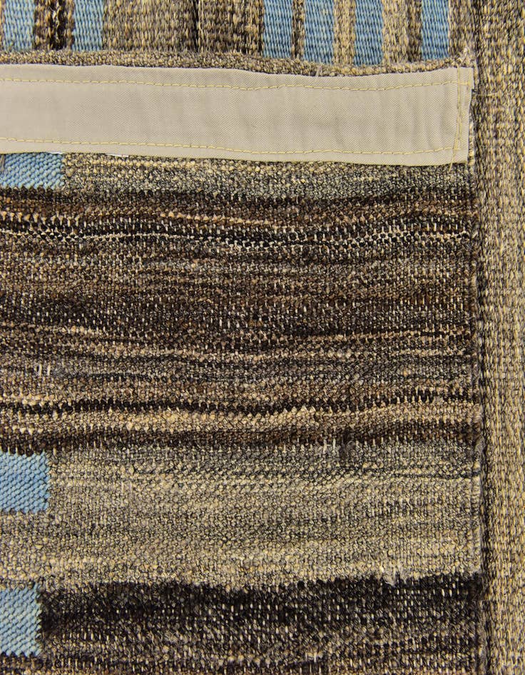 Detail image of  5' 8 x 8' 3  Hand Woven Kilim Modern Wool Rug