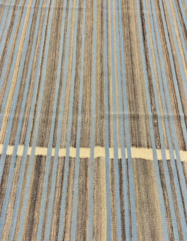 Detail image of  5' 8 x 8' 3  Hand Woven Kilim Modern Wool Rug