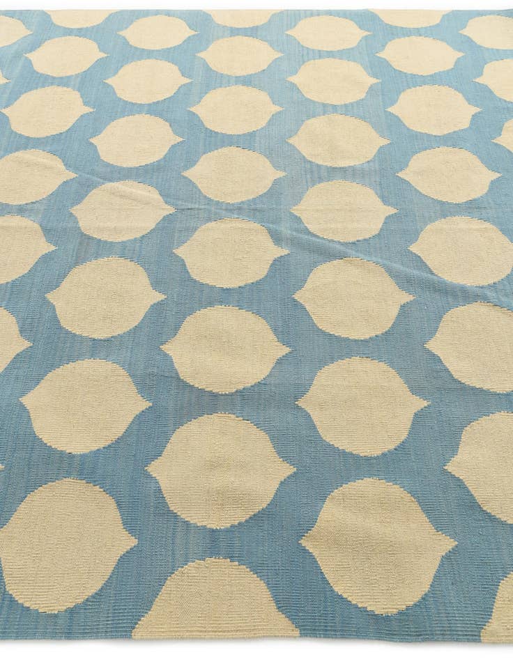 Detail image of  7' x 9' 8  Hand Woven Kilim Modern Wool Rug