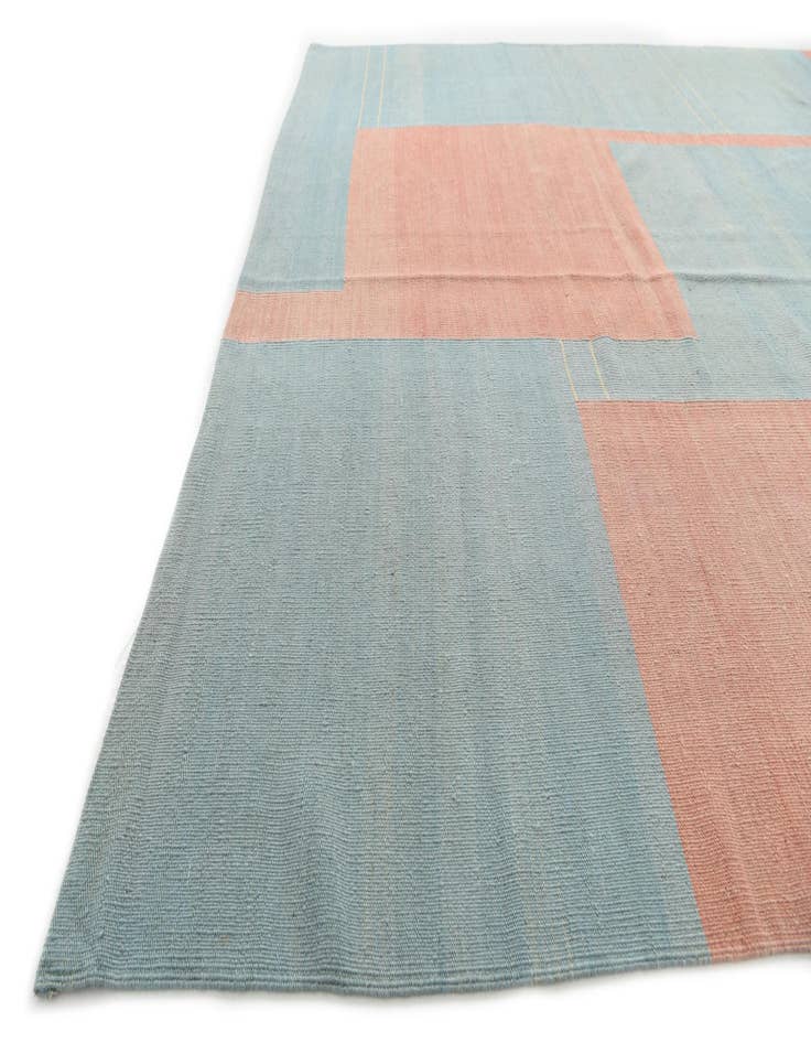 Detail image of  6' 7 x 9' 5  Hand Woven Kilim Modern Wool Rug