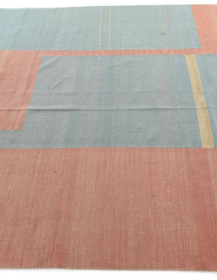 Detail image of  6' 7 x 9' 5  Hand Woven Kilim Modern Wool Rug