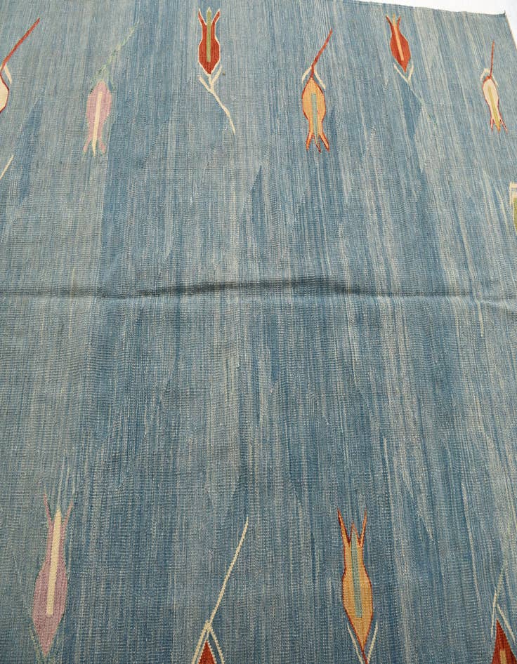 Detail image of  6' 5 x 9' 8  Hand Woven Kilim Modern Wool Rug