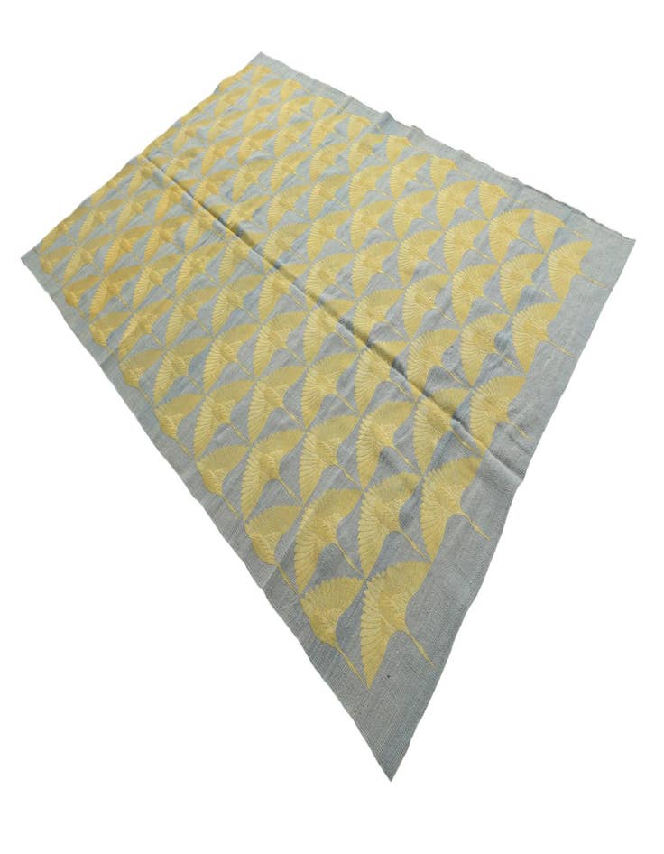 Detail image of  6' 6 x 9' 4  Hand Woven Kilim Modern Wool Rug