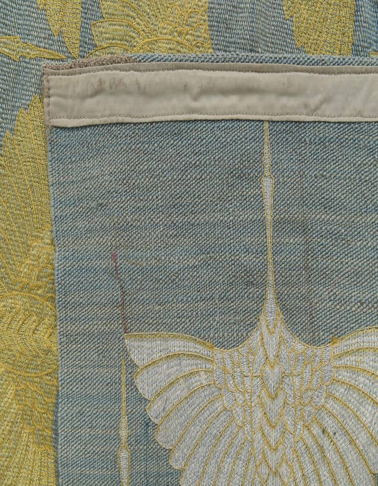 Detail image of  6' 6 x 9' 4  Hand Woven Kilim Modern Wool Rug