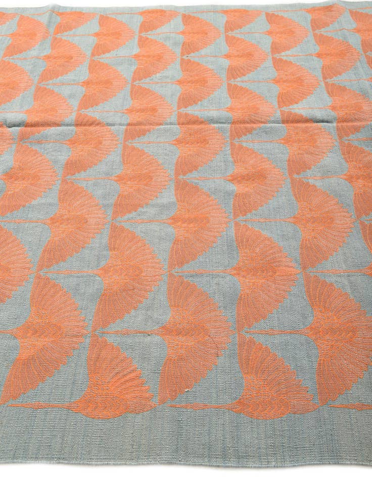 Detail image of  6' 6 x 9' 7  Hand Woven Kilim Modern Wool Rug