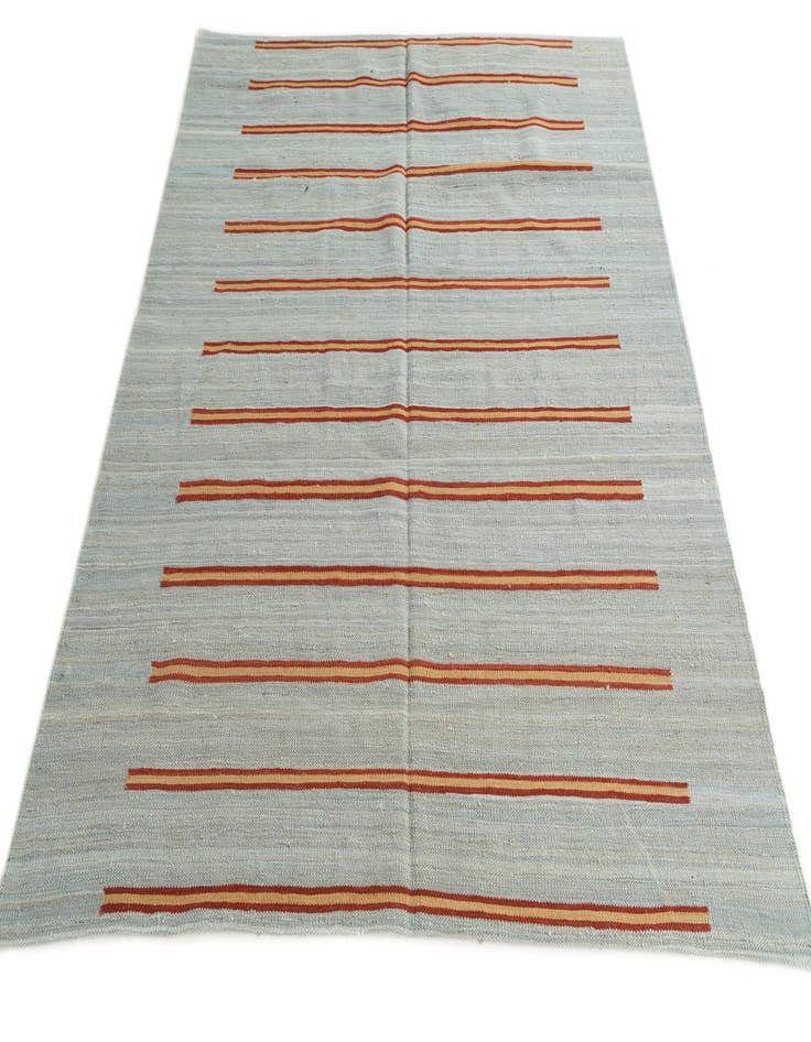 Detail image of  5' 3 x 6' 5  Hand Woven Kilim Modern Wool Rug