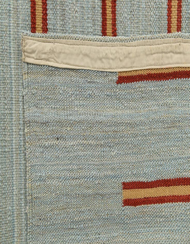 Detail image of  5' 3 x 6' 5  Hand Woven Kilim Modern Wool Rug
