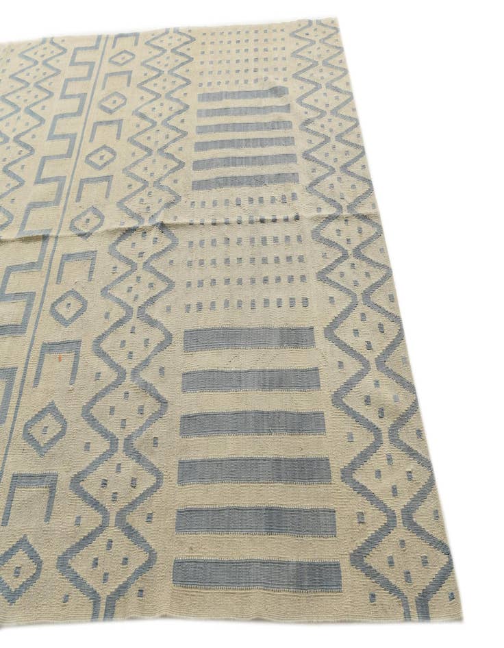 Detail image of  7' x 9' 9  Hand Woven Kilim Modern Wool Rug