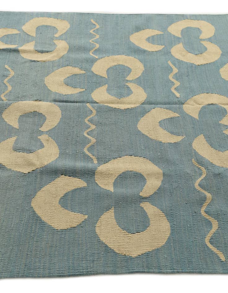 Detail image of  5' x 6' 5  Hand Woven Kilim Modern Wool Rug