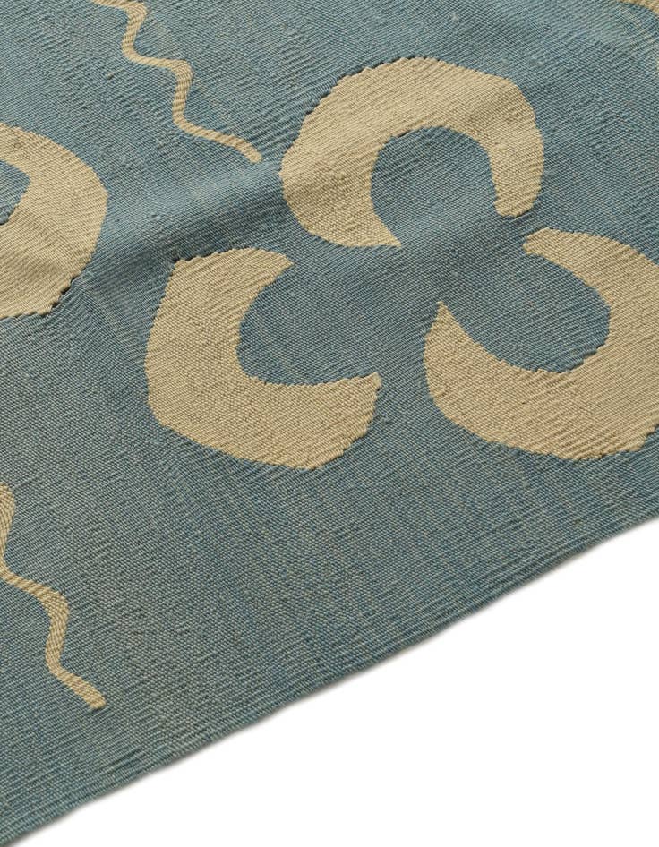 Detail image of  5' x 6' 5  Hand Woven Kilim Modern Wool Rug