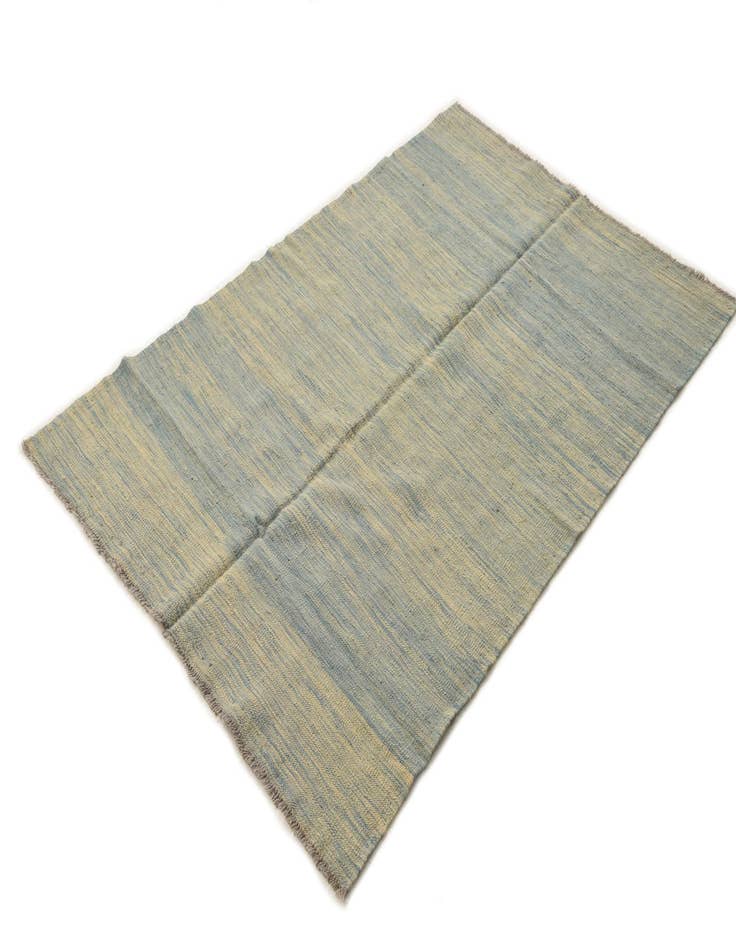 Detail image of  3' 10 x 6'  Hand Woven Kilim Modern Wool Rug