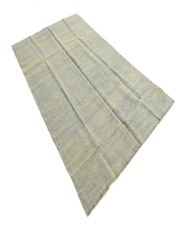 Detail image of  4' 2 x 6' 5  Hand Woven Kilim Modern Wool Rug