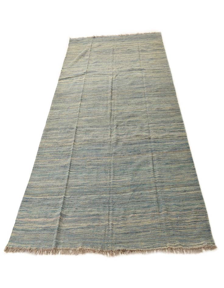 Detail image of  6' 4 x 9' 6  Hand Woven Kilim Modern Wool Rug