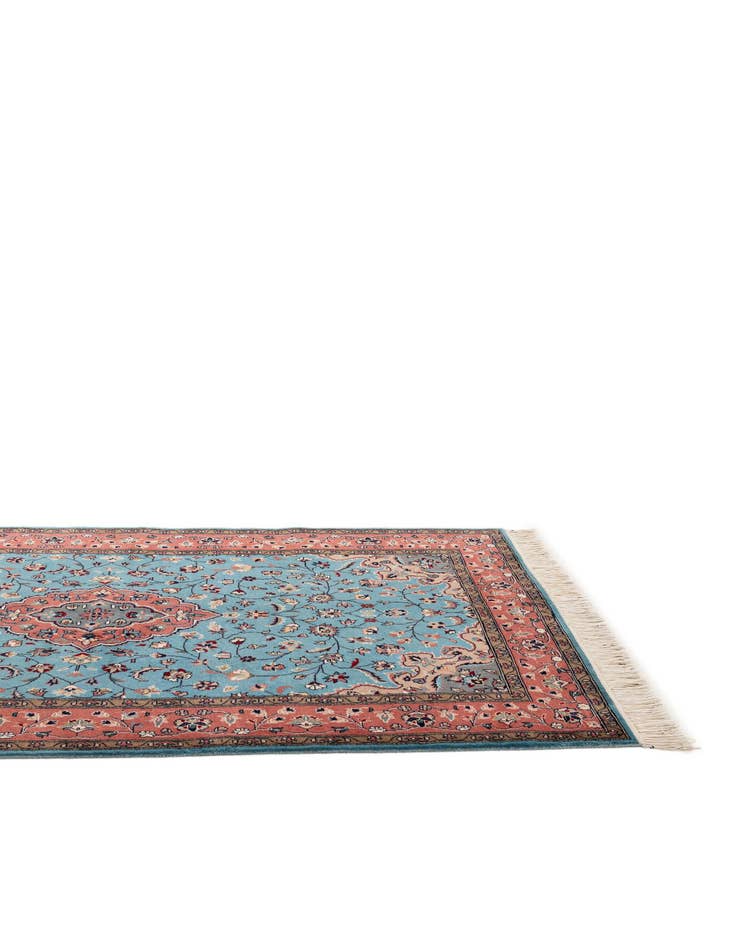 Detail image of  5' 1 x 8' 4  Hand Knotted Lahour Wool Rug