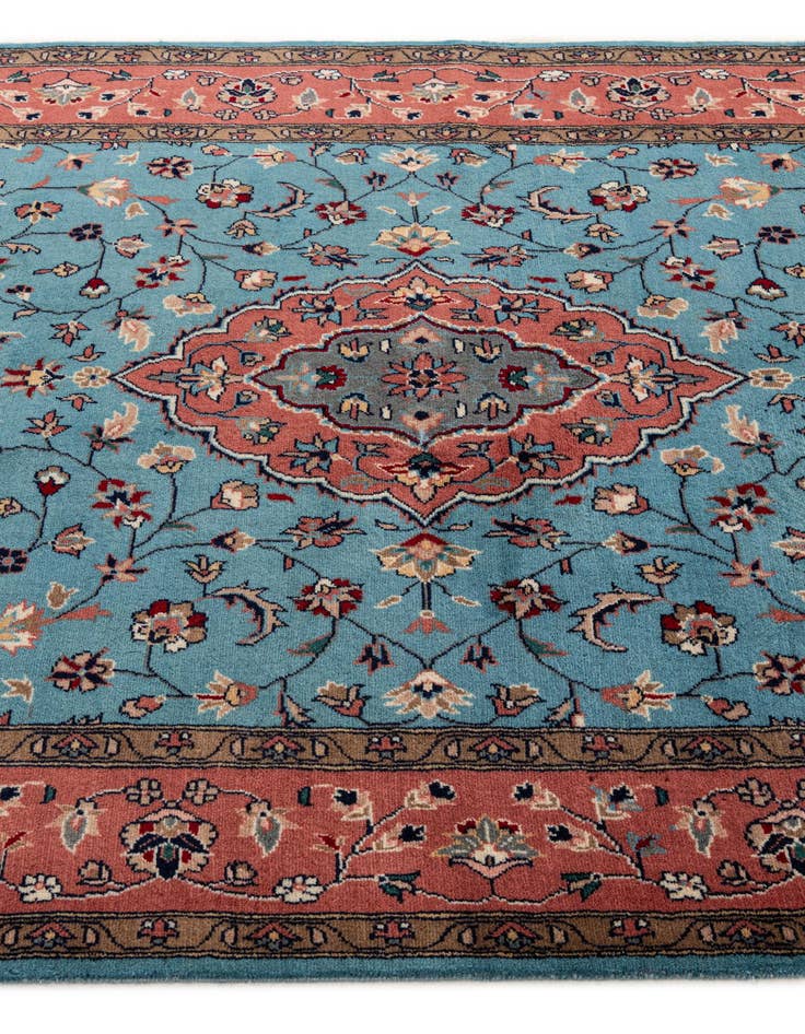 Detail image of  5' 1 x 8' 4  Hand Knotted Lahour Wool Rug