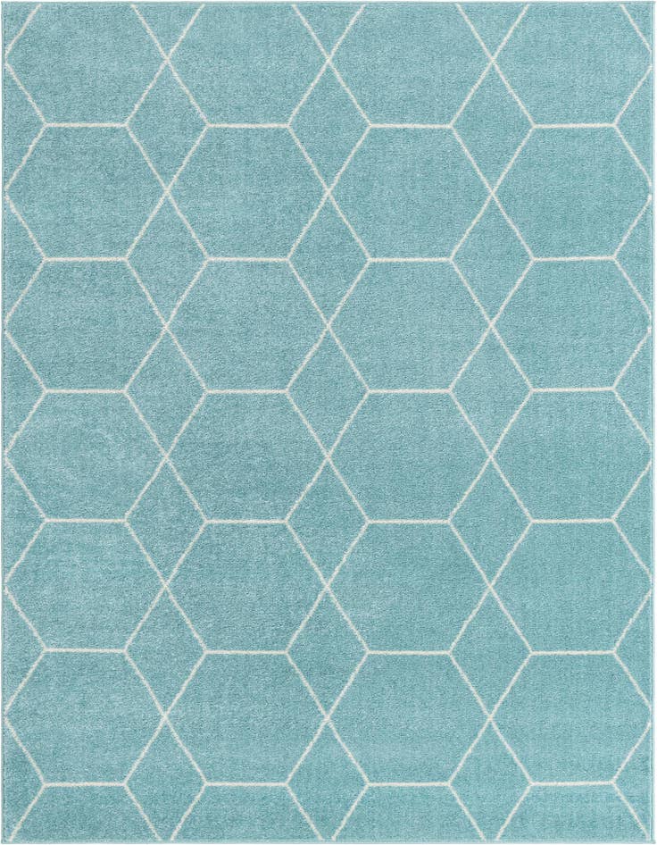 Detail image of  9' x 12' Lattice Frieze Rug