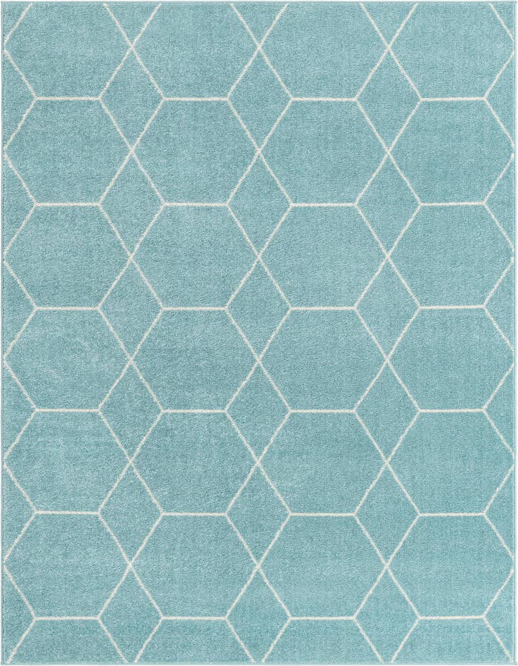 Detail image of  10' x 14' Lattice Frieze Rug