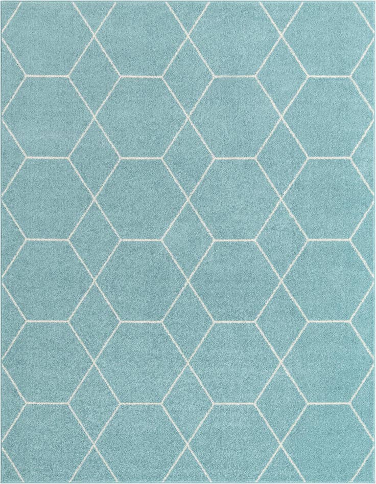 Detail image of  7' x 10' Lattice Frieze Rug