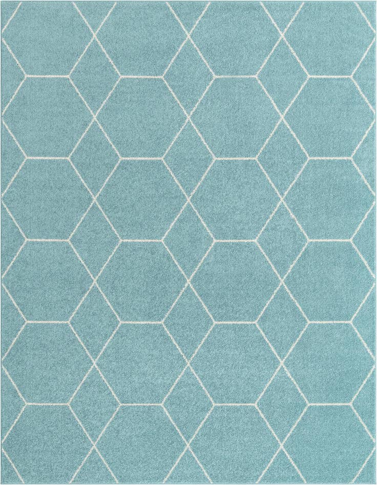 Detail image of  6' x 9' Lattice Frieze Rug