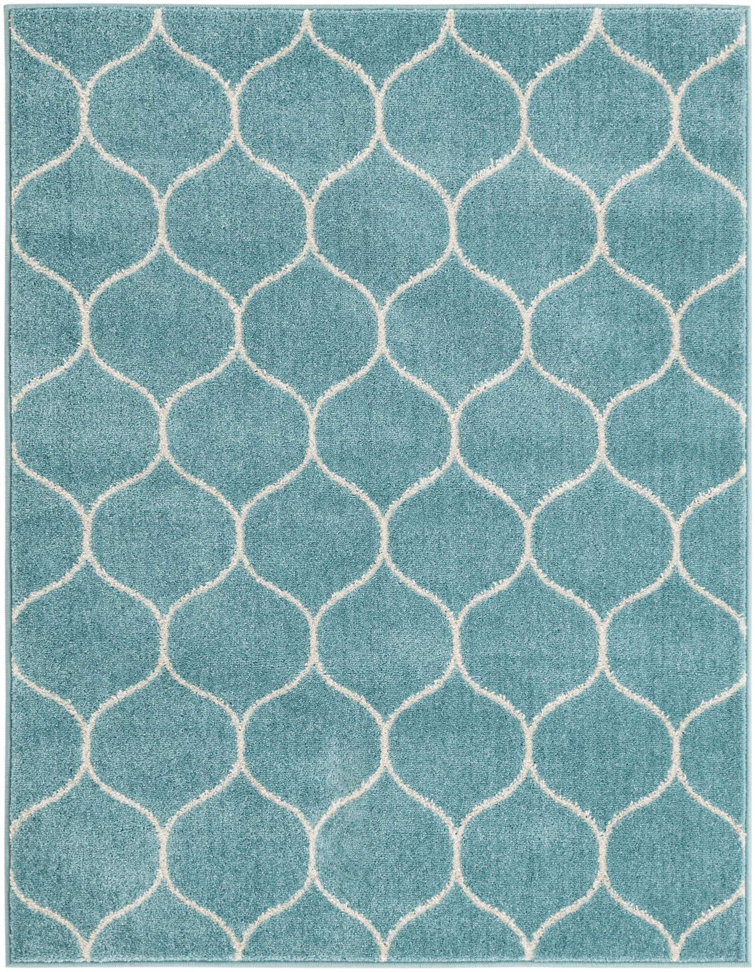 Primary image  4' x 5' Lattice Frieze Rug