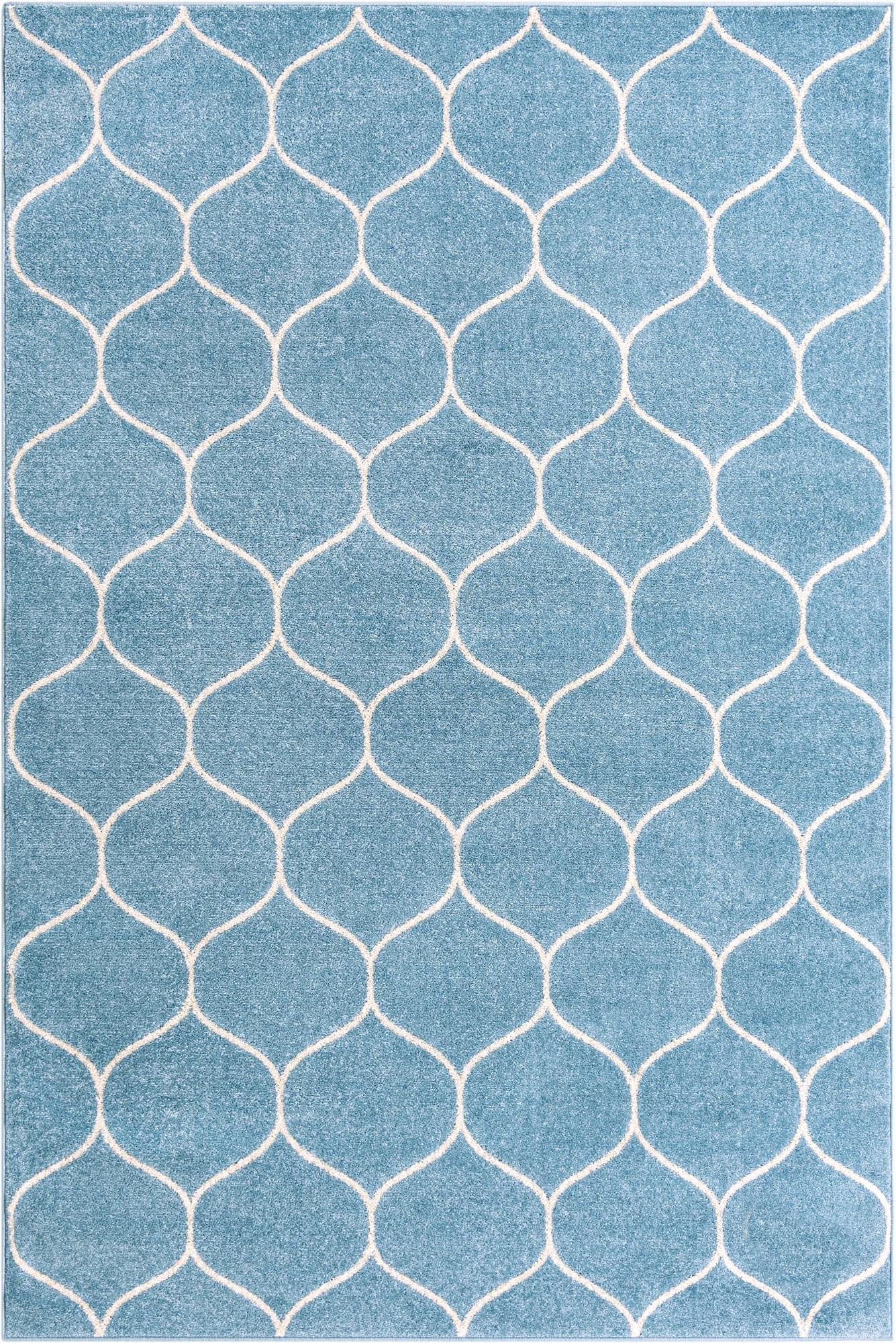  6' x 9' Lattice Frieze Rug