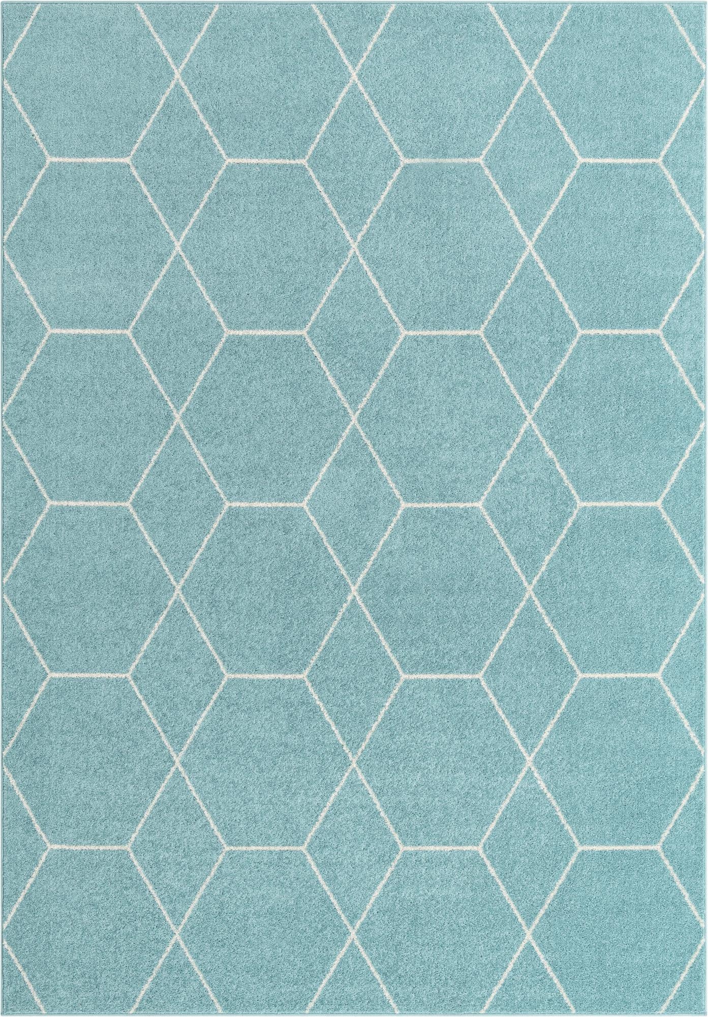  7' x 10' Lattice Frieze Rug