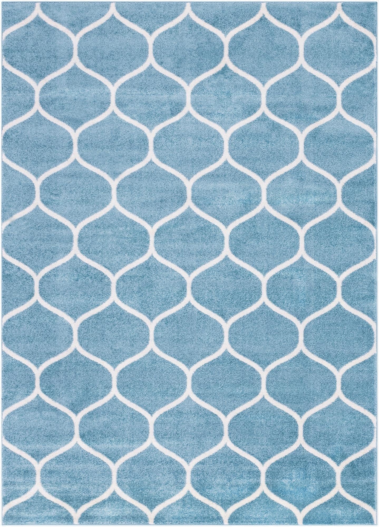  9' x 12' Lattice Frieze Rug