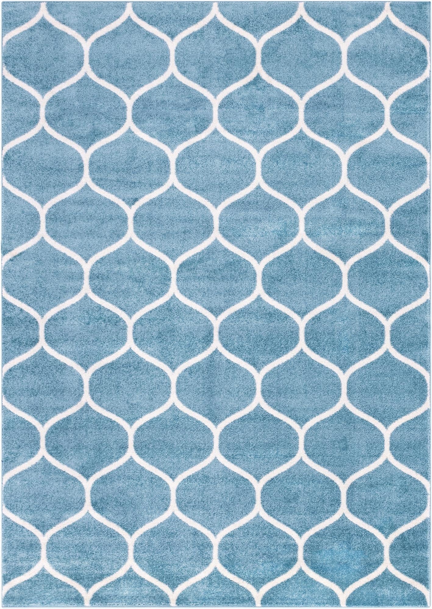  7' x 10' Lattice Frieze Rug