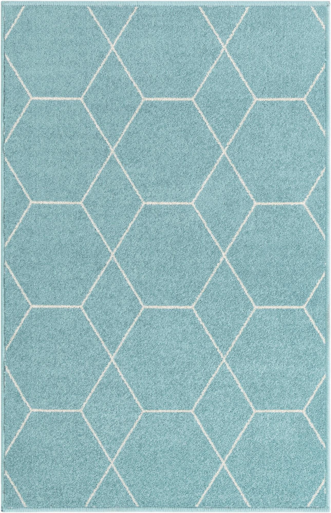 Primary image  2' x 3' Lattice Frieze Rug