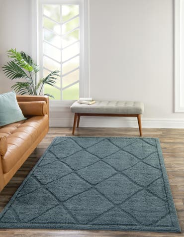  8' x 10' Lattice Shag Rug