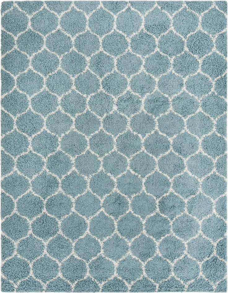 Detail image of  9' x 12' Lattice Shag Rug