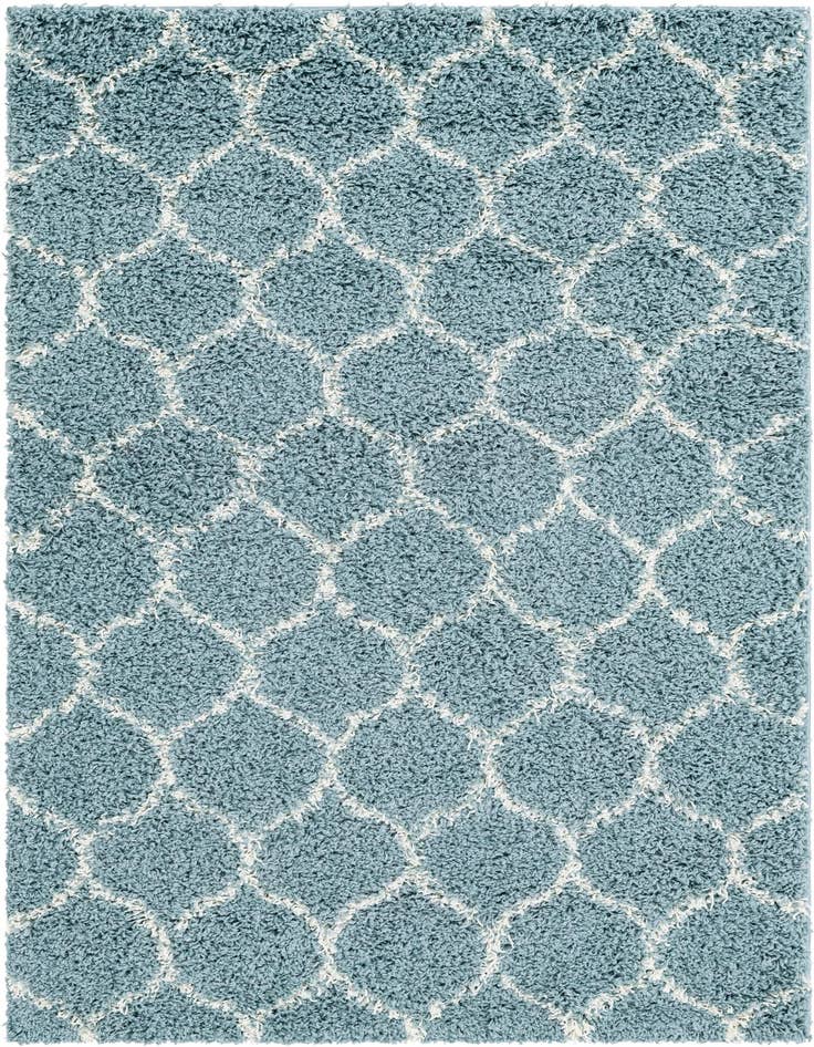 Detail image of  4' x 6' Lattice Shag Rug